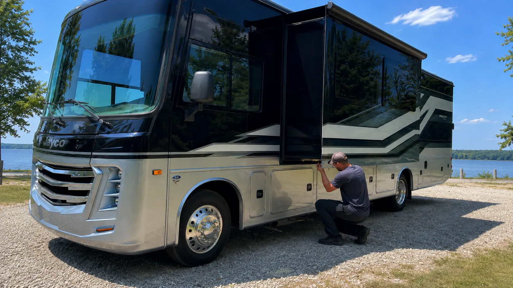 Mobile RV slide-out mechanic near Jefferson Memorial Forest Louisville